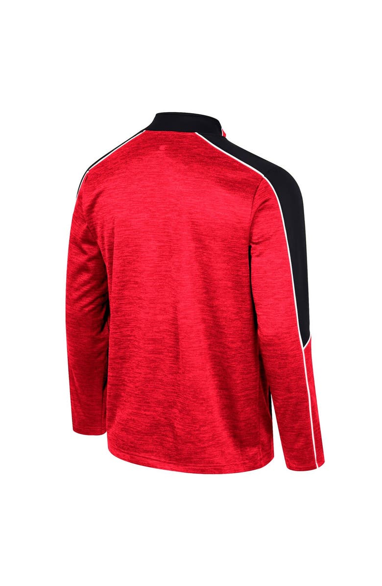 COLOSSEUM Men's Colosseum Red Nebraska Huskers Marled Half-Zip Jacket, Alternate, color, Red