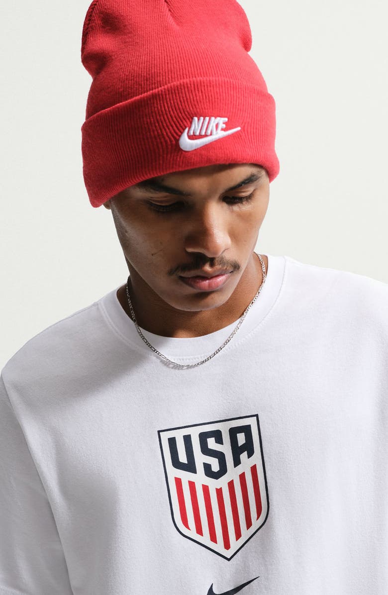 Nike USMNT Crest Cotton Graphic T-Shirt, Alternate, color, White