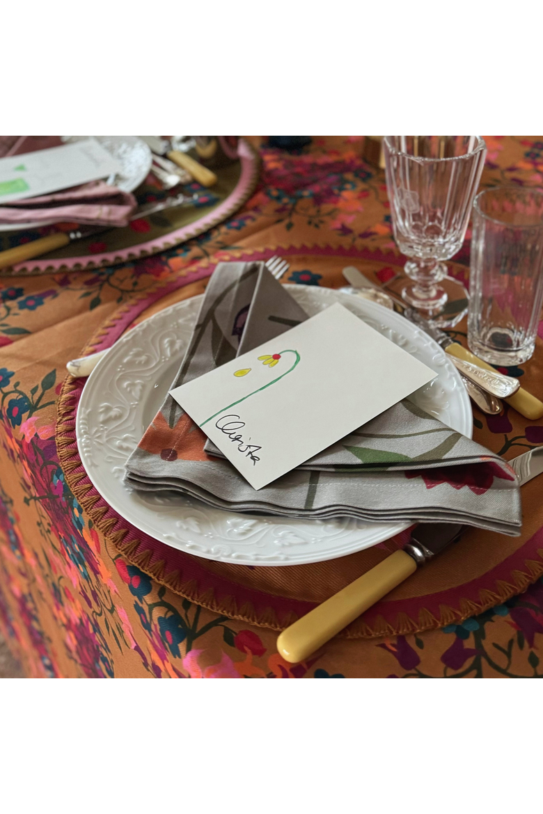 Napkins Picnic on the Meadow - Set of 6, Alternate, color, White