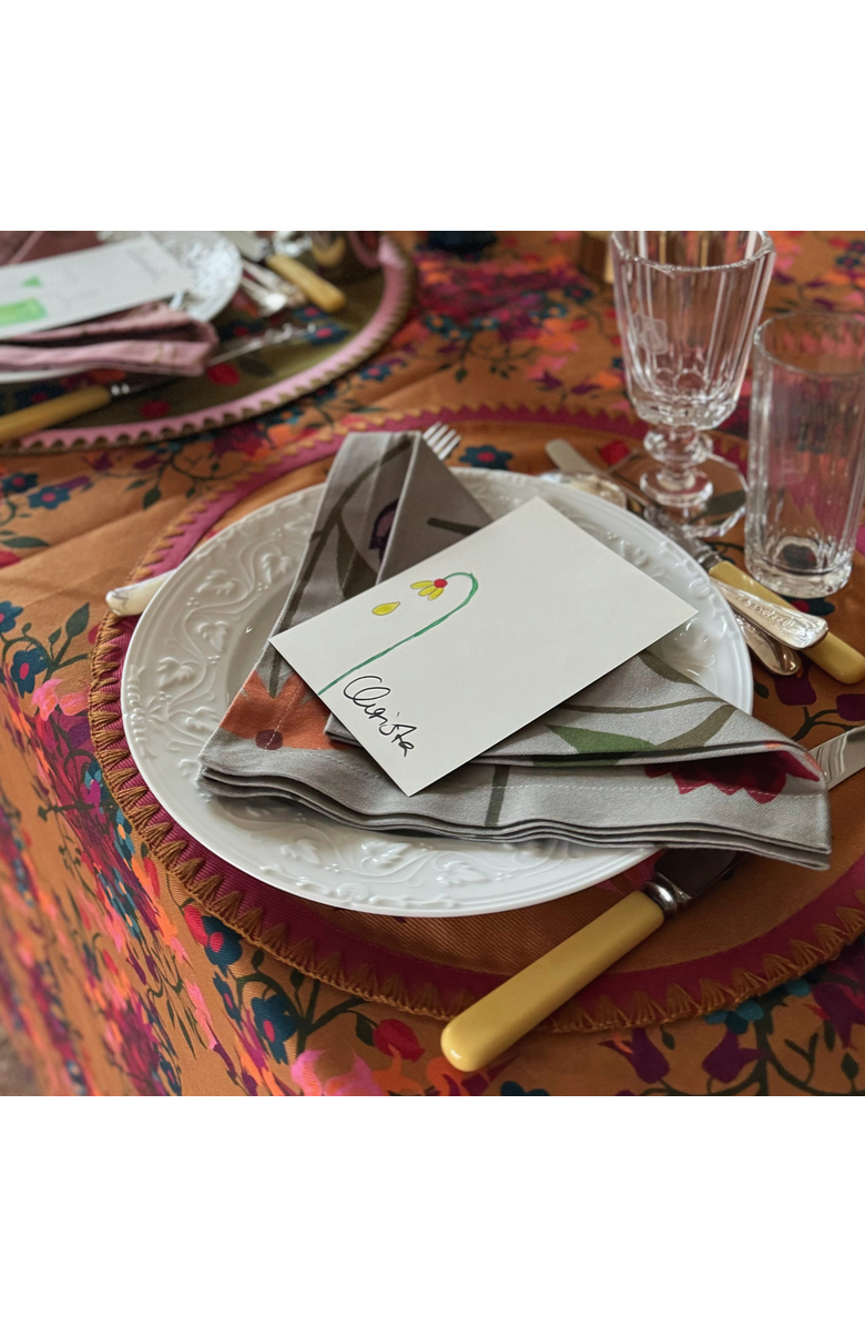 Sophie Williamson Design Napkins Picnic on the Meadow - Set of 6, Alternate, color, White