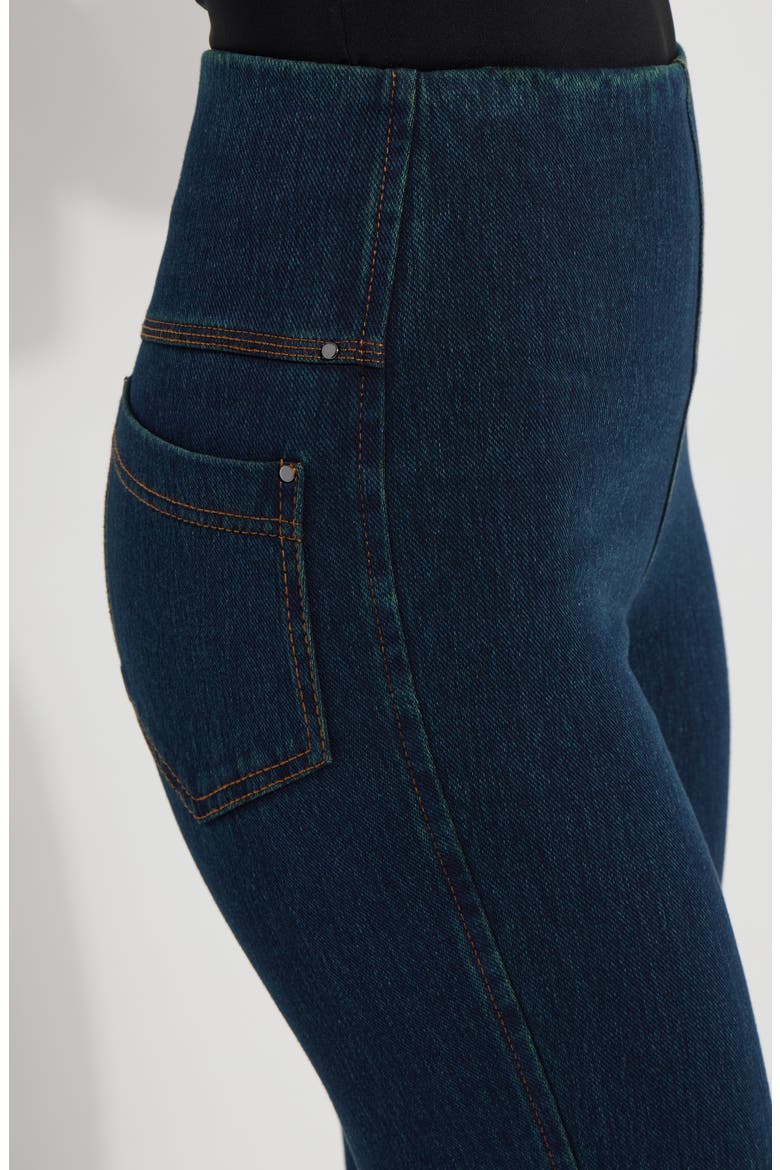 'Lyssentials Pull-On Baby Bootcut Ankle Jeans, Alternate, color, INDIGO
