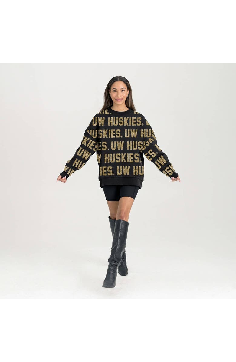 GAMEDAY COUTURE Women's Gameday Couture  Black Washington Huskies Hype Era Sweatshirt, Alternate, color, Black