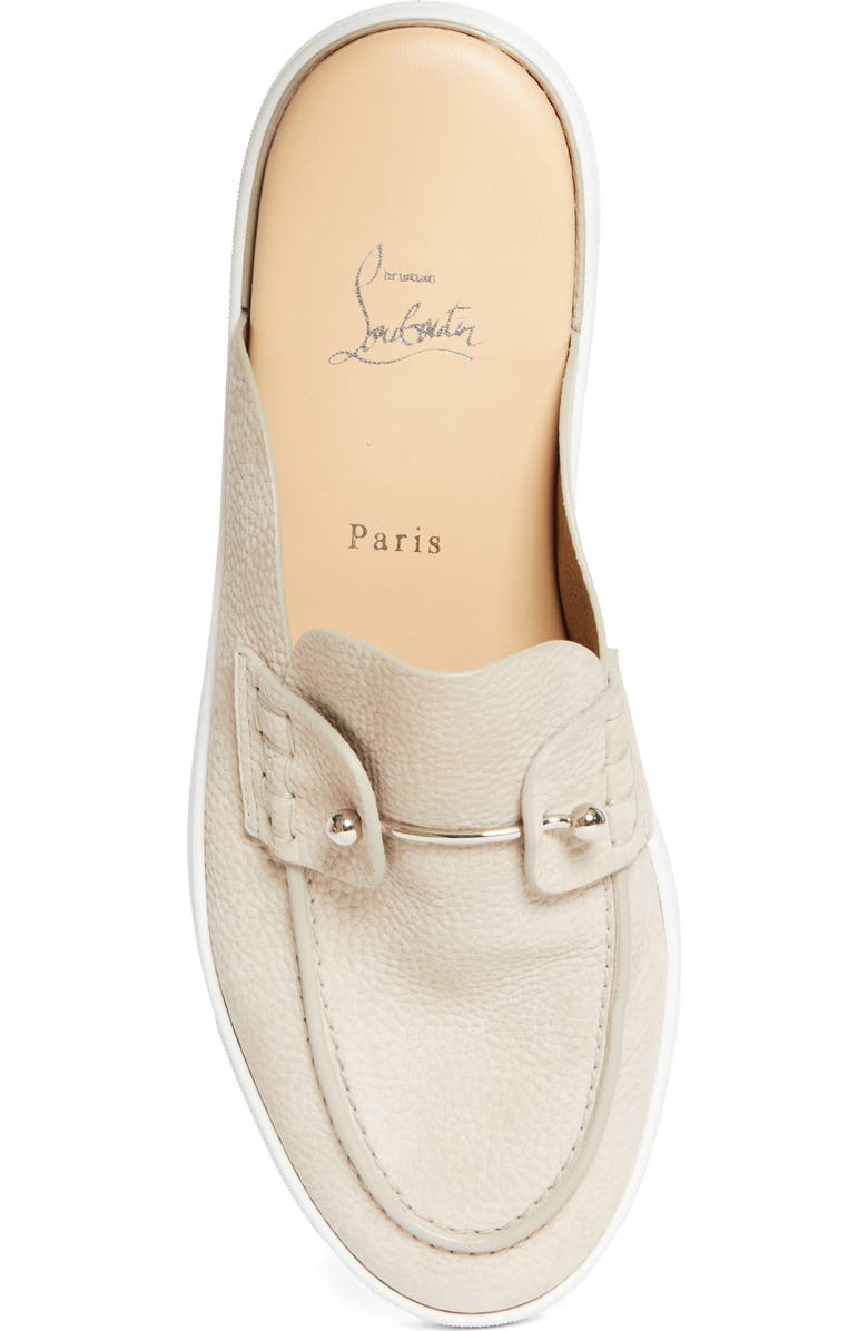 Christian Louboutin Chanme Pierced Loafer Mule, Alternate, color, Beige