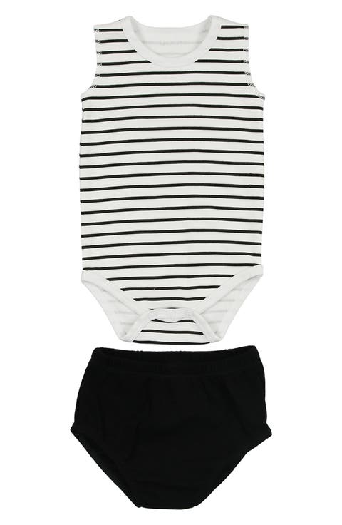 Stripe Bodysuit & Bloomers Set (Baby & Toddler)