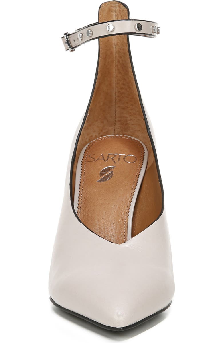SARTO by Franco Sarto Sarah Ankle Strap Pump, Alternate, color, Soft Grey Leather
