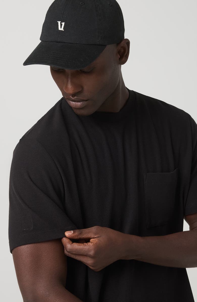 Vuori Micro Waffle Pocket T-Shirt, Alternate, color, Black