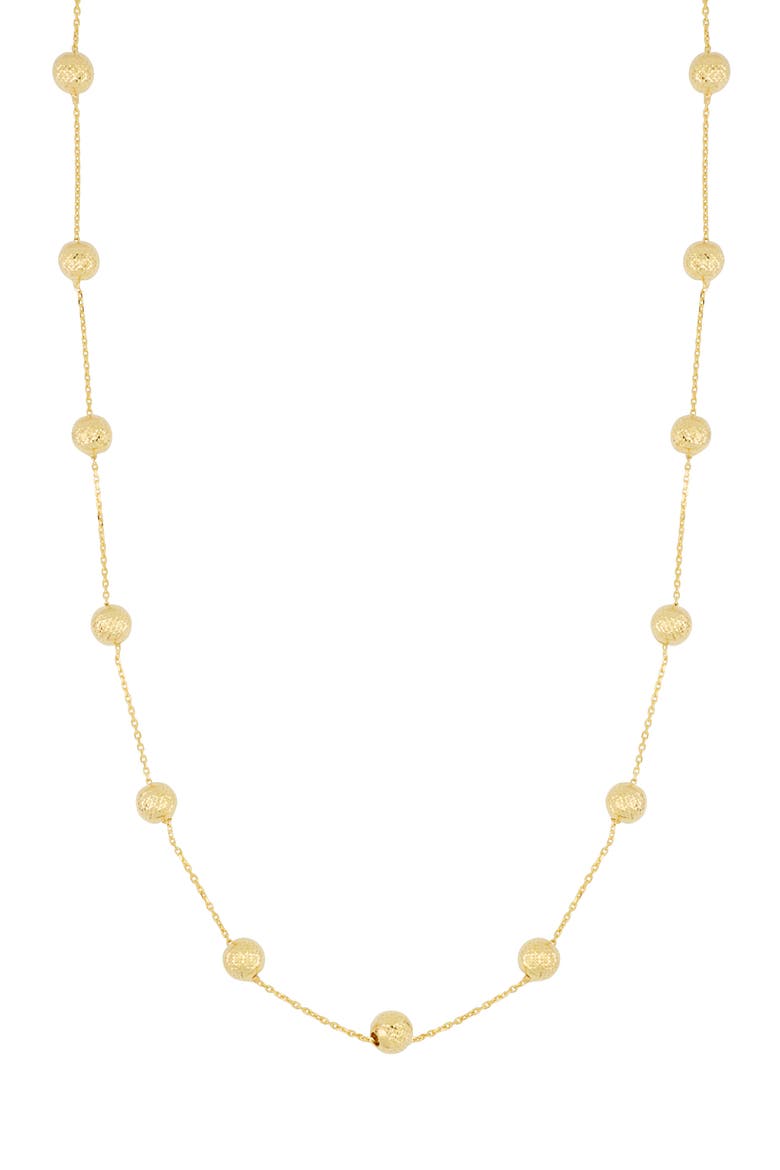 14K Gold Station Necklace (Nordstrom Exclusive), Main, color, 14K YELLOW GOLD