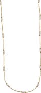 Argento Vivo Sterling Silver Liquid Silver Cultured Pearl Necklace