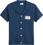 MAVRANS Out of Office Knit Button-Up Camp Shirt