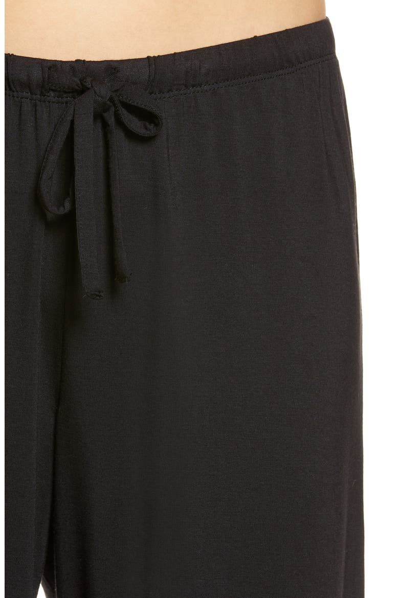 Moonlight Eco Crop Pajamas, Alternate, color, BLACK