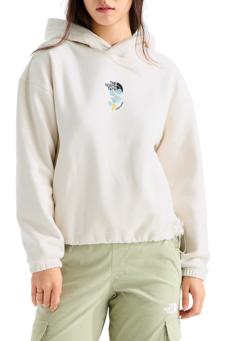 Places We Love - Himalayan Blue Poppy Pullover Hoodie, Main, color, WHITE DUNE