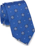 Jack Victor Geometric Medallion Silk Tie