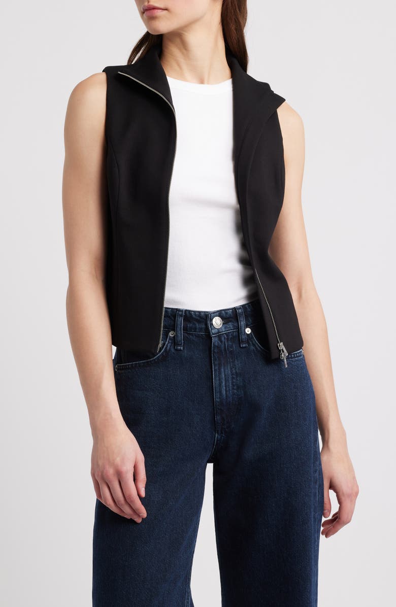 rag & bone Irina Zip Front Vest, Main, color,