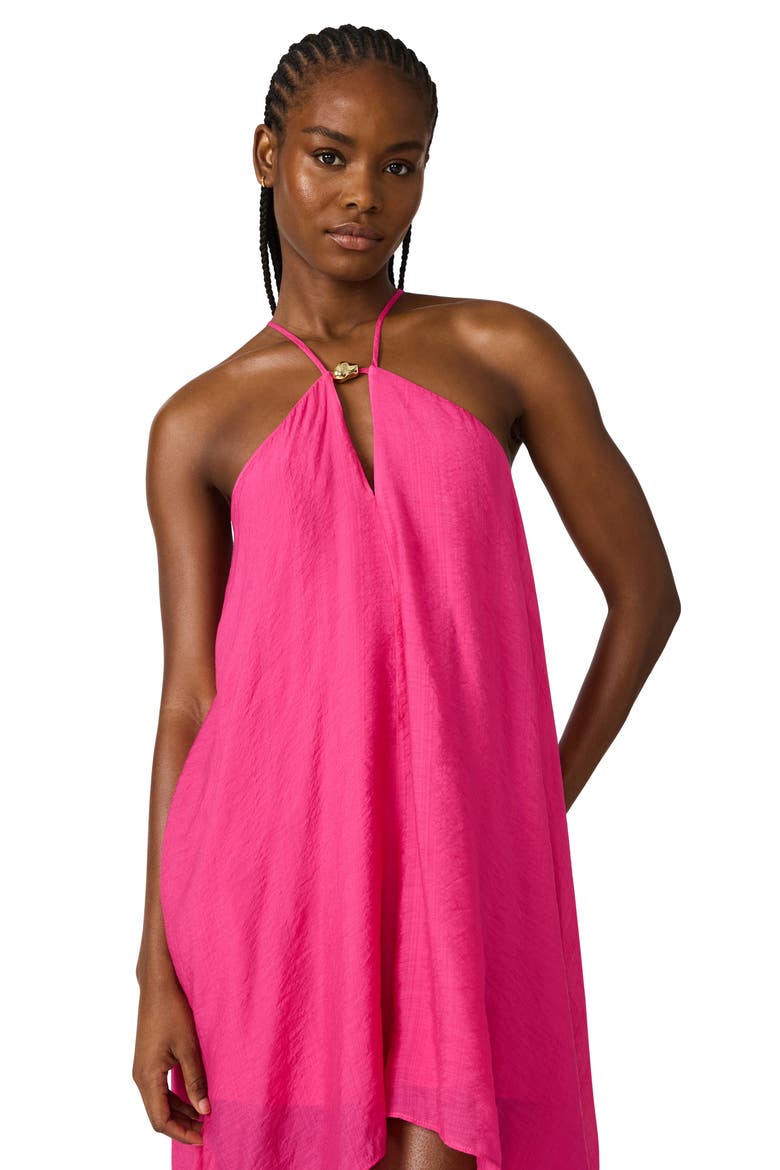 Suzanne High-Low Dress, Alternate, color, PINK YARROW