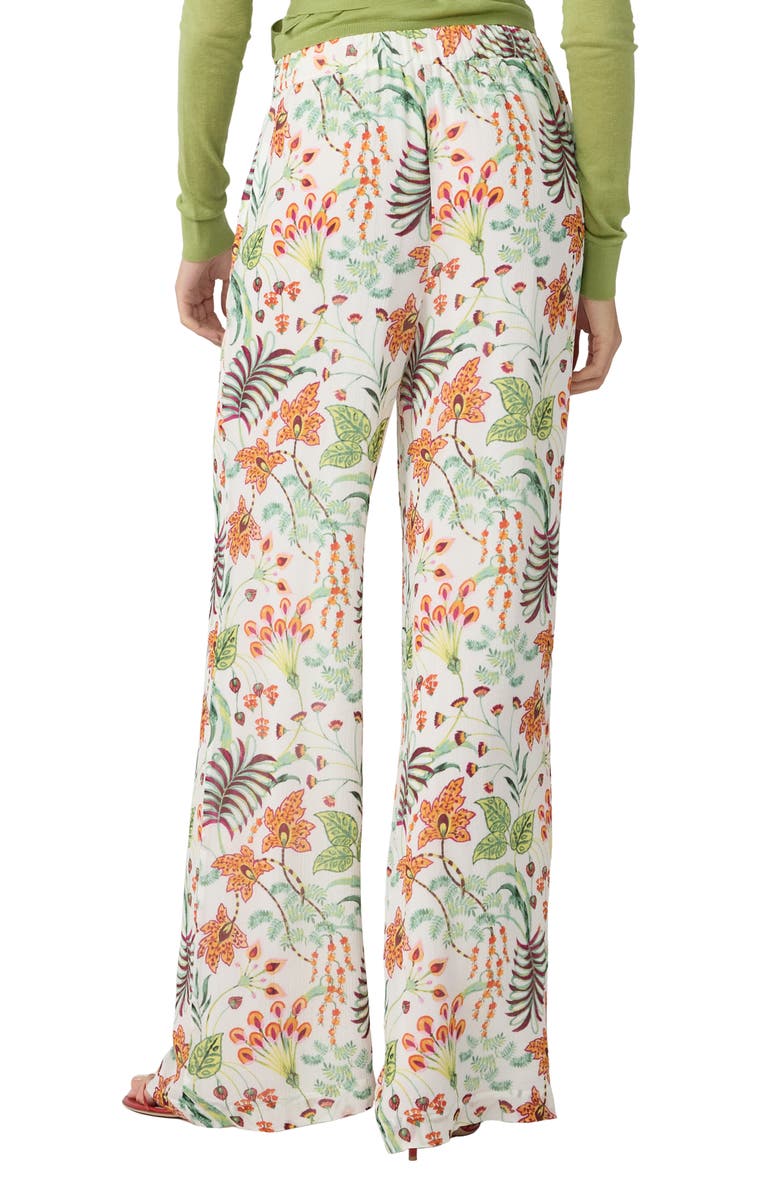 Diane von Furstenberg Verick Print Wide Leg Pants, Alternate, color, Miragevine White