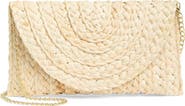 Collection XIIX Woven Straw Clutch