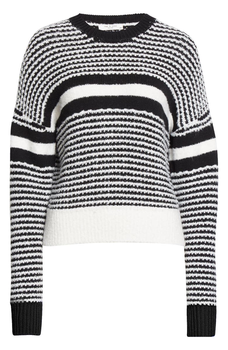 rag & bone Stripe Crewneck Sweater, Alternate, color,