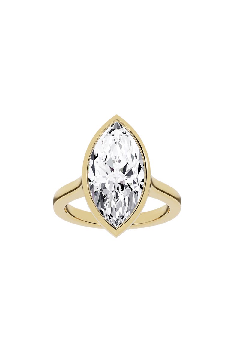 18K Gold Marquise Lab Created Diamond Solitaire Ring - 6.0 ctw (Nordstrom Exclusive), Main, color, 18K YELLOW GOLD