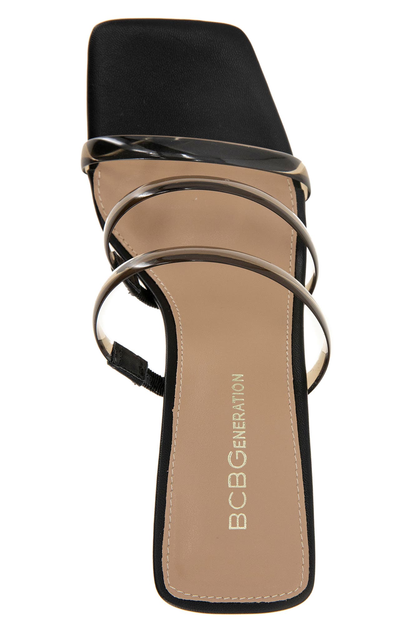 Falla Strappy Mule Sandal, Alternate, color, BLACK/ SMOKE