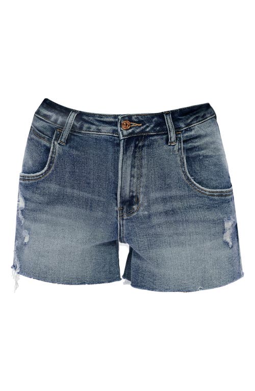 Bayeas Nova Raw Hem Mid Rise Denim Shorts