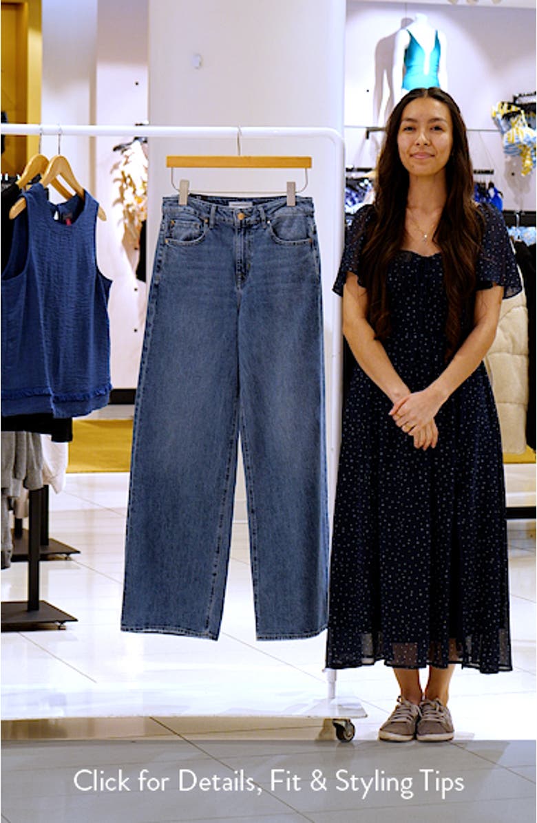 High Waist Wide Leg Jeans, sales video thumbnail