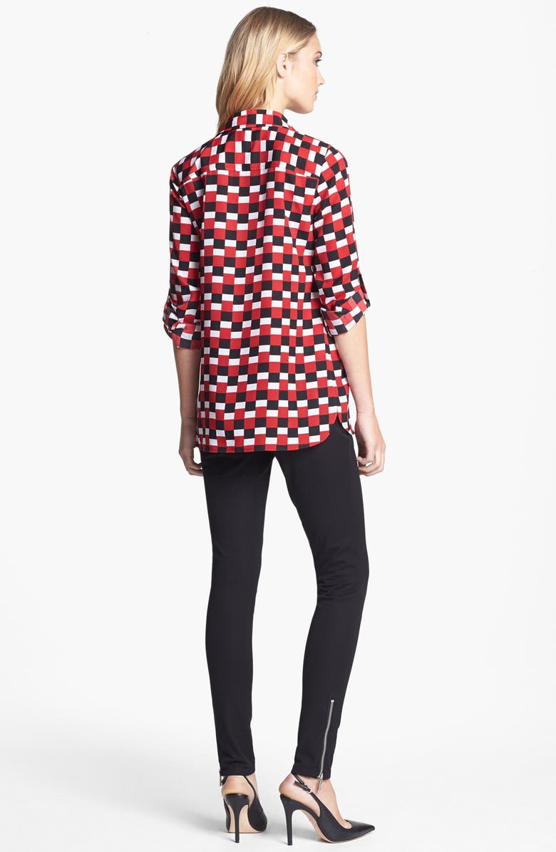 MICHAEL Michael Kors Check Print Safari Shirt, Alternate, color, 