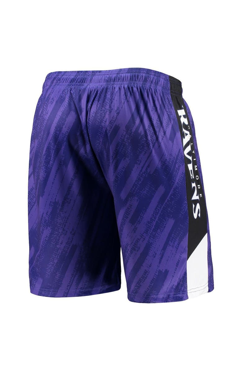 FOCO Men's FOCO Purple Baltimore Ravens Static Mesh Shorts, Alternate, color,