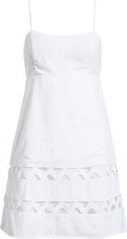 Lilly Pulitzer® Haliey Tonal Embroidered Rickrack Inset Cotton Sundress