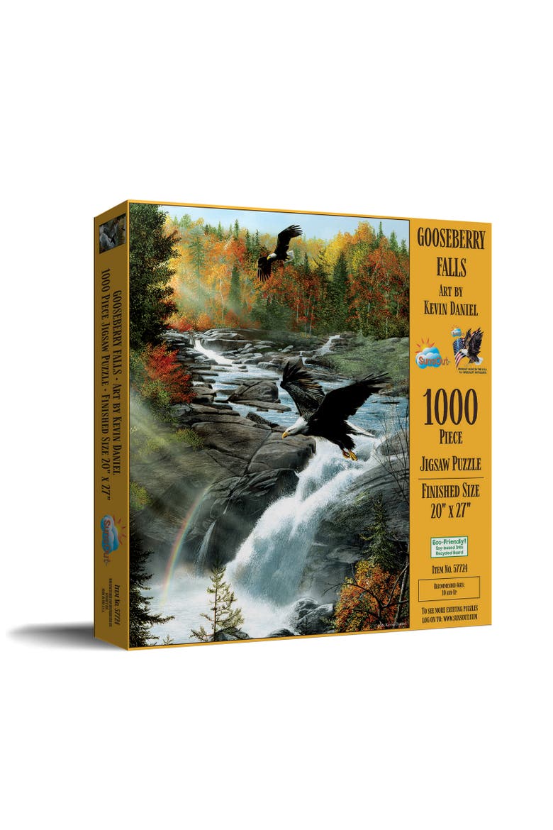 Gooseberry Falls 1000 piece Jigsaw Puzzle for Adults, Main, color, Multicolor