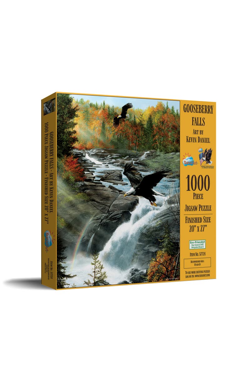 Sunsout Gooseberry Falls 1000 piece Jigsaw Puzzle for Adults, Main, color, Multicolor