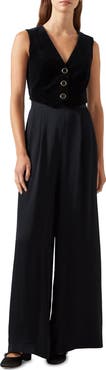 LK Bennett Carine MIxed Media Jumpsuit