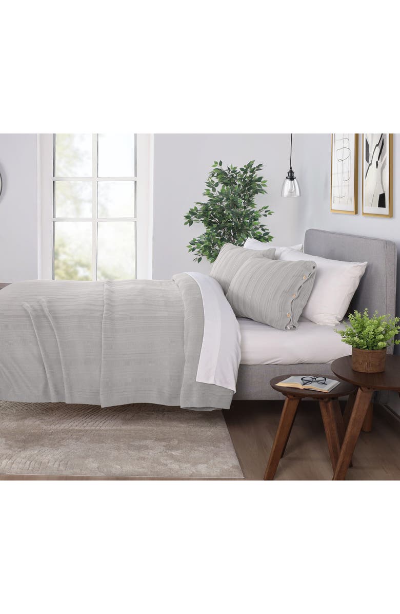 Vellux Malmo Blanket Set, Alternate, color, Warm Grey