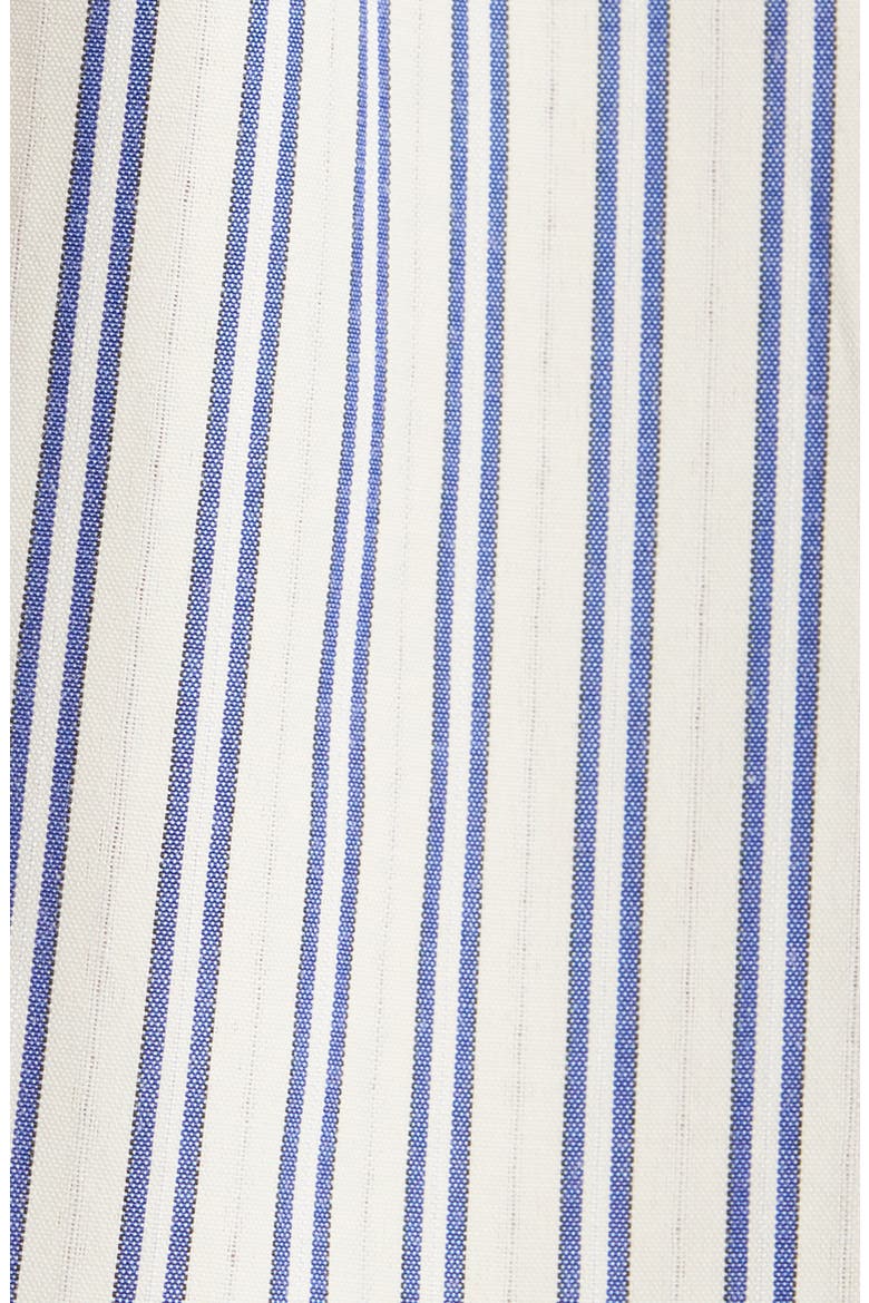 Paige Rosette Detail Stripe Cotton Blend Take, Alternate, color, SAND NAVY STRIPE