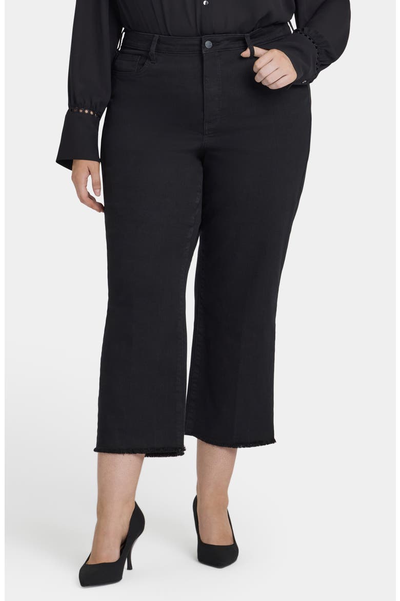 Coco High Waist Relaxed Crop Wide Leg Jeans, Main, color, BLACK