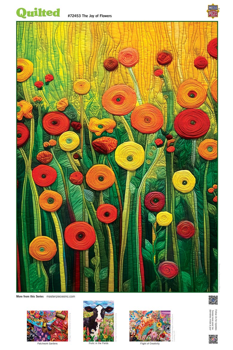 The Joy of Flowers 1000 Piece Puzzle, Alternate, color, Multicolor