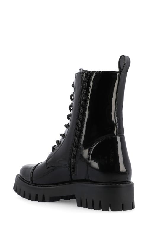 Journee Collection Aaley Bootie In Patent/black