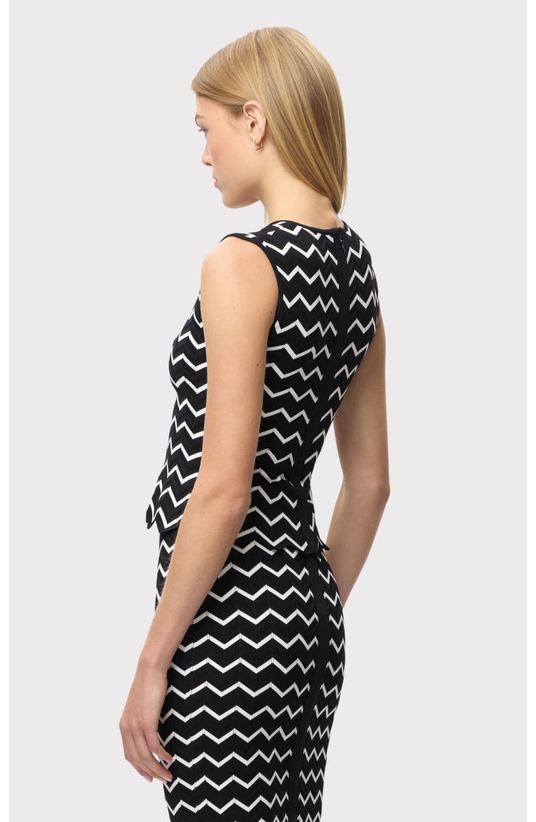 Herve Leger The Giana Top, Alternate, color, Alabaster Black