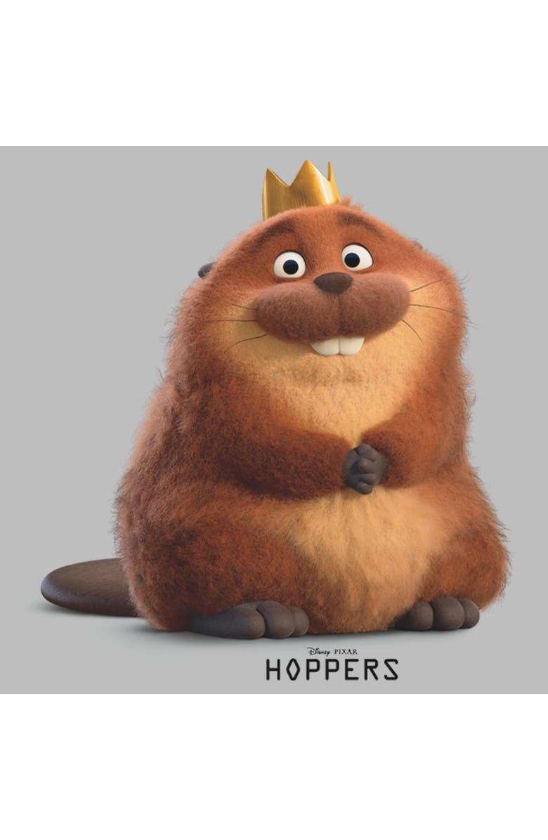 Hoppers Girl's Hoppers Happy King George Pose  Graphic T-Shirt, Alternate, color, Athletic Heather