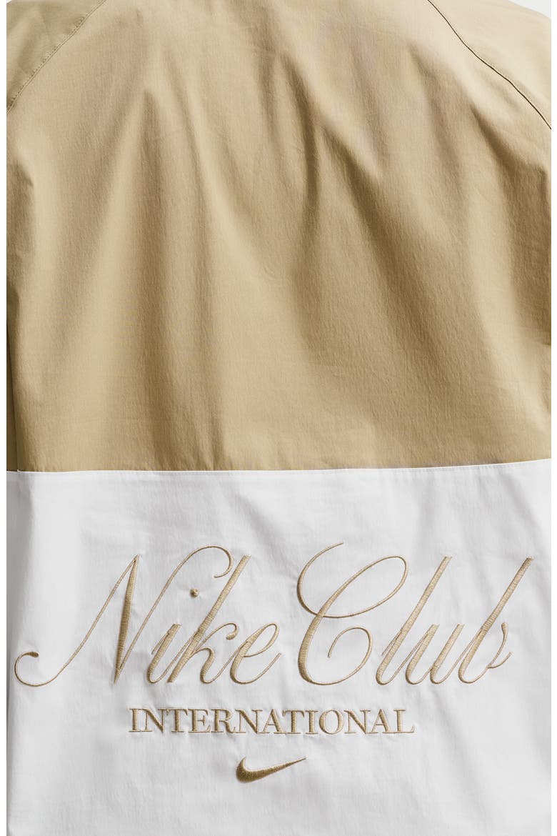 Half Zip Windbreaker, Alternate, color, PARACHUTE BEIGE/ WHITE