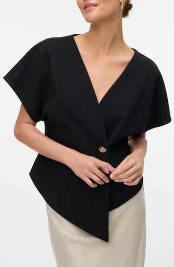 VERO MODA Sonja Short Sleeve Asymmetric Top