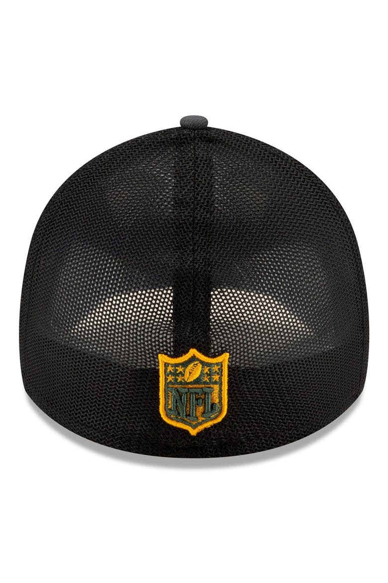 Men's New Era Graphite/Green Green Bay Packers 2021 NFL Draft Trucker 39THIRTY Flex Hat, Alternate, color, Graphite