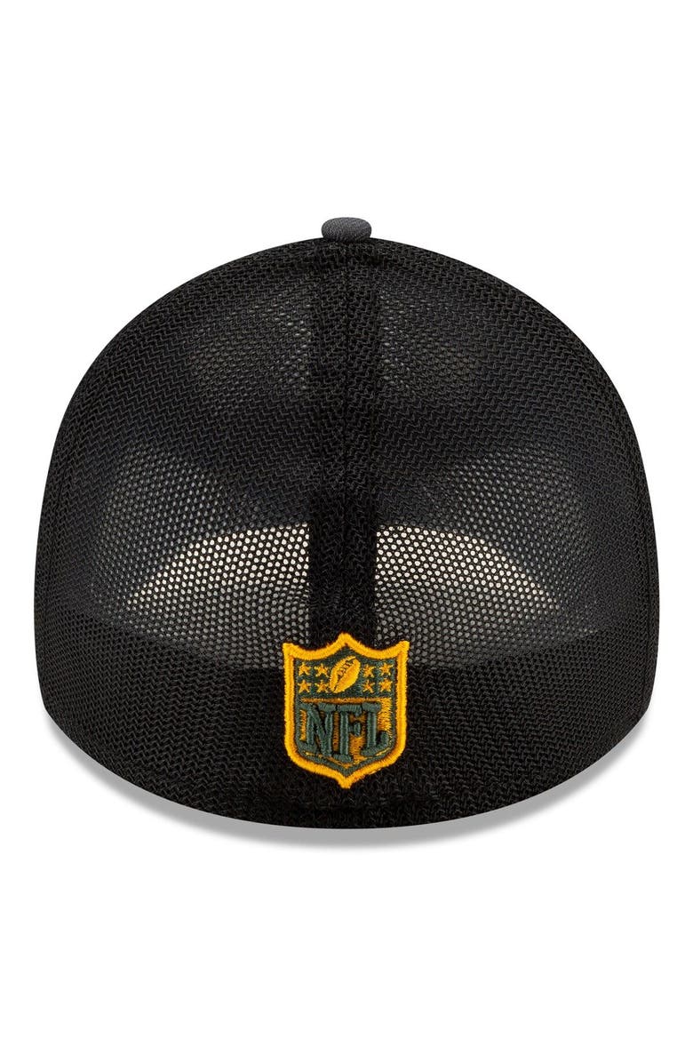 New Era Men's New Era Graphite/Green Green Bay Packers 2021 NFL Draft Trucker 39THIRTY Flex Hat, Alternate, color, 