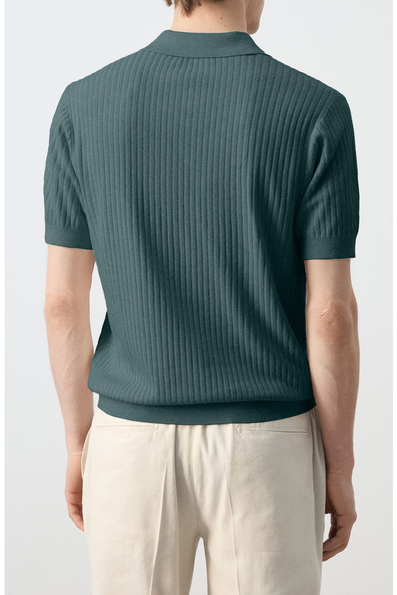 Rib Polo, Alternate, color, FOREST GREEN