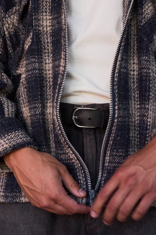 EZRA ARTHUR EZRA ARTHUR HORSESHOE BUCKLE LEATHER BELT 30MM