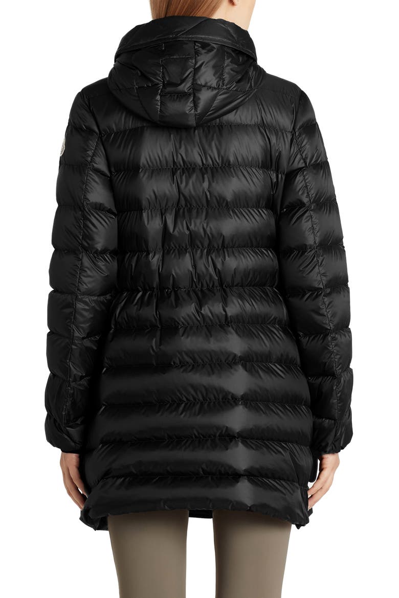 Gnosia Water Resistant Down Puffer Coat, Alternate, color, BLACK