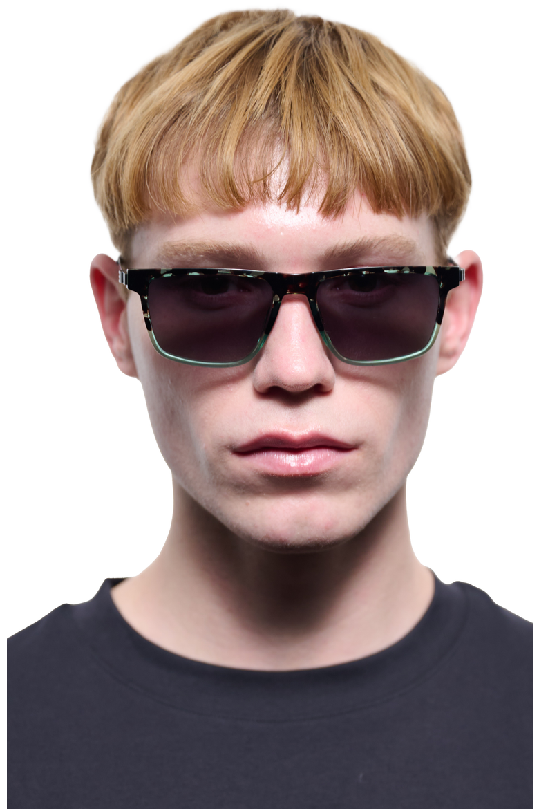 Oak Sunglasses, Alternate, color, Green Tortoise Gradient