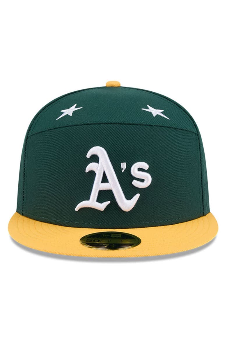 New Era Men's New Era Green/Gold  Athletics 2025 MLB All-Star Game Side Patch 59FIFTY Fitted Hat, Alternate, color, 