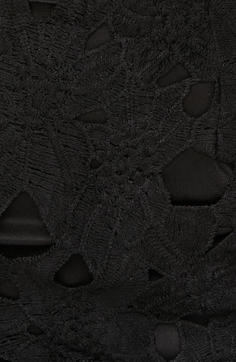 Missguided Lace Bardot Minidress, Alternate, color, 