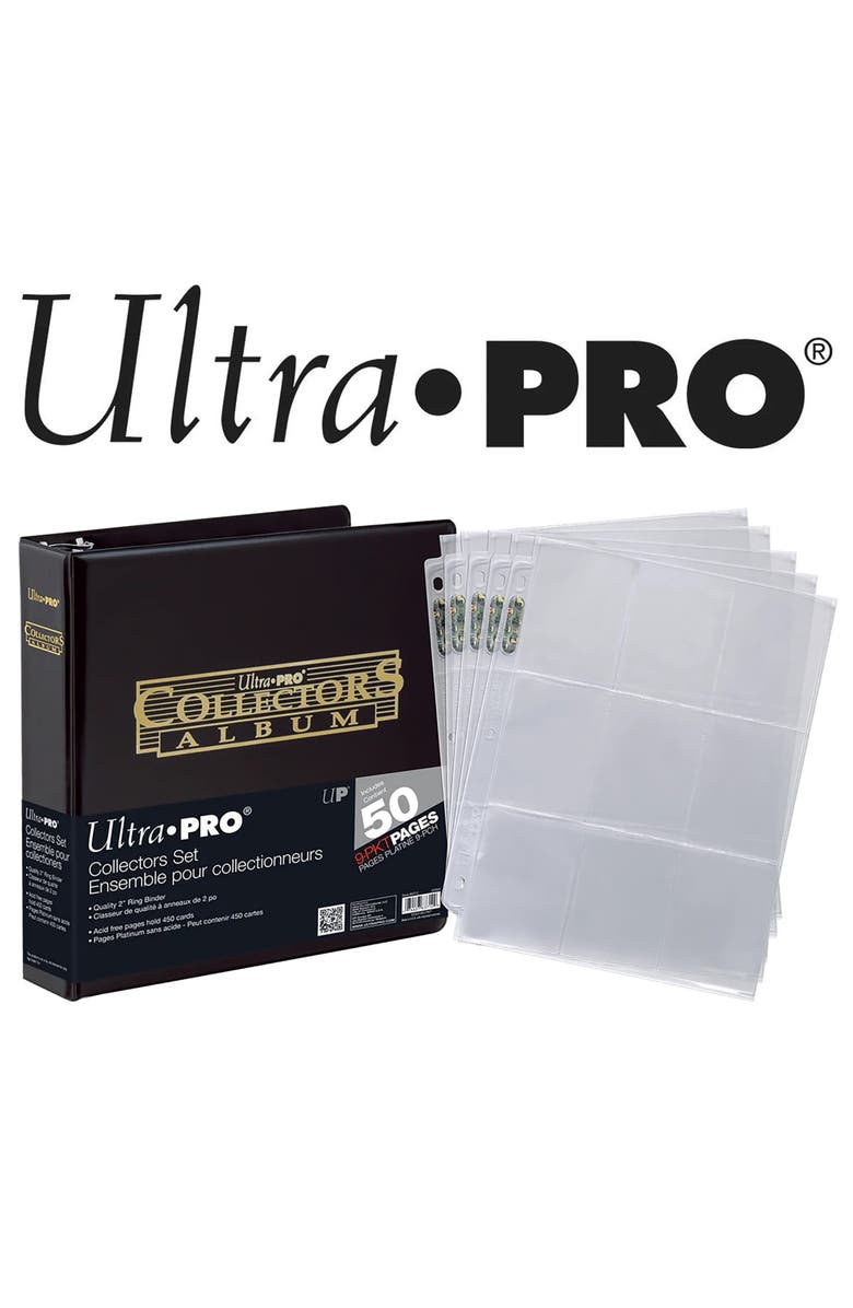 Ultra PRO Collectors Set 2" Black & Gold Foil Album & 50Ct 9Pocket, Alternate, color, Multicolored