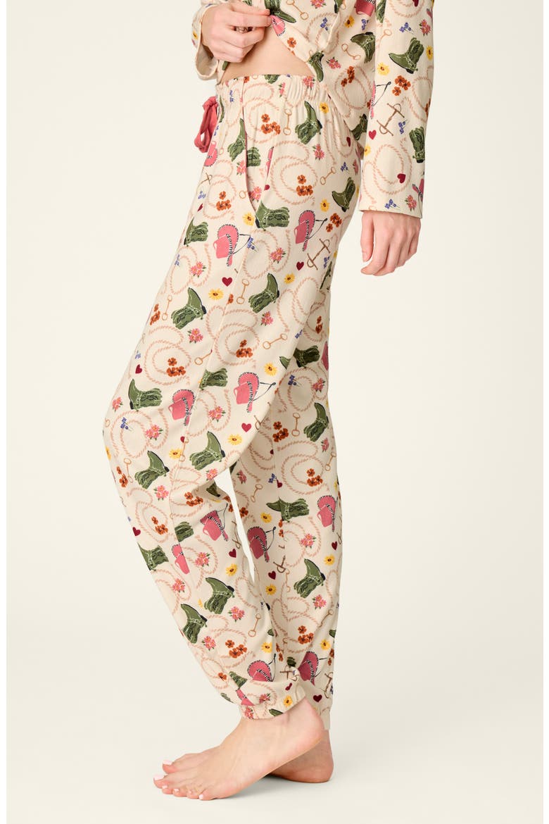 Saddle Up Sleep Joggers, Alternate, color, BEIGE